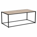Stolik ONDY LOFT Dąb 100x50 cm czarny metal