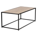 Stolik ONDY LOFT Dąb 100x50 cm czarny metal