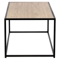 Stolik ONDY LOFT Dąb 100x50 cm czarny metal