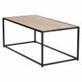 Stolik ONDY LOFT Dąb 100x50 cm czarny metal