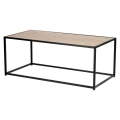 Stolik ONDY LOFT Dąb 100x50 cm czarny metal