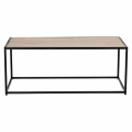 Stolik ONDY LOFT Dąb 100x50 cm czarny metal