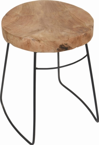 Stołek PUMBA LOFT drewno metal