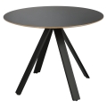Stół MERO 100cm czarny metalowe nogi