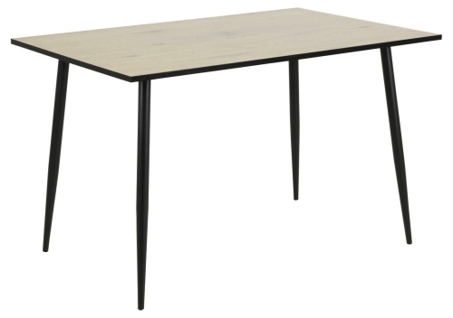 Stół WILSON 80x120 metalowe nogi dąb