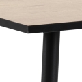 Stół WILSON 80x120 metalowe nogi dąb
