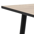 Stół WILSON 80x120 metalowe nogi dąb