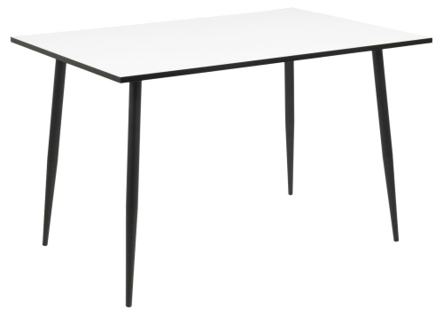 Stół WILSON biały 120x80 metalowe nogi