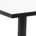 Stół WILSON biały 120x80 metalowe nogi