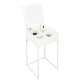 Szafka nocna/ toaletka biała LUI LOFT metal MDF