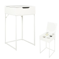 Szafka nocna/ toaletka biała LUI LOFT metal MDF