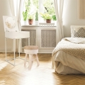 Szafka nocna/ toaletka biała LUI LOFT metal MDF