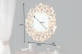 Okrągłe lustro złote MOTYLE 78 cm