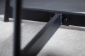 Stolik ELDO blat 80 cm dębowy MDF metalowa czarna podstawa