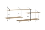 Półka ścienna  w kolorze dziki dąb szer. 191 cm Loft 