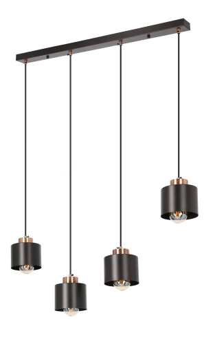 Lampa wisząca czarna 4xE27 ONARI