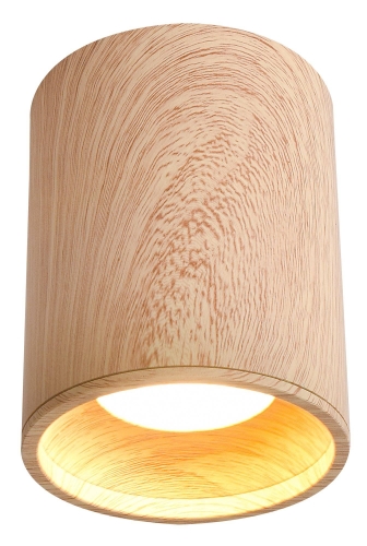Lampa sufitowa drewniana TUBA TENS 7,9x10cm GU10