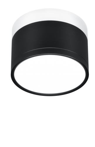 Lampa sufitowa oprawa czarno-biała TUBA TENS LED 4000K