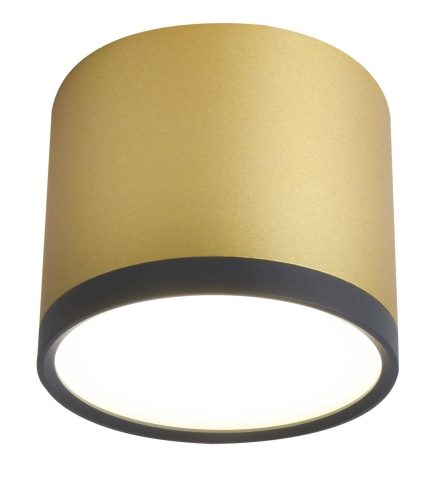 Lampa sufitowa złoto czarna TUBA TENS 8,8x7,5cm