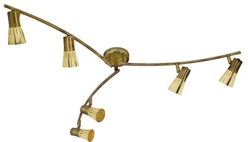 Lampa sufitowa ARO LUX złoto platyna 6x40W
