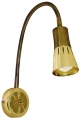 Lampa ścienna kinkiet ARO LUX złoto patyna 1x40w