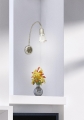 Lampa ścienna kinkiet ARO LUX nikiel mat 1x40w