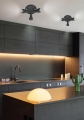 Lampa sufitowa plafon czarny mat regulowany PIXEL