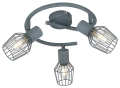 Lampa sufitowa spirala 3X40W E14 szary VOLK