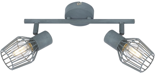 Lampa ścienna listwa 2X40W E14 szary VOLK