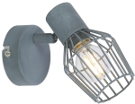 Lampa ścienna kinkiet 1X40W E14 szary VOLK