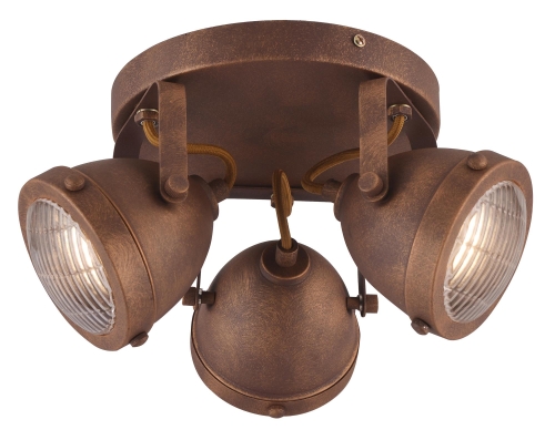 Lampa sufitowa FIN plafon GU10 rdzawy