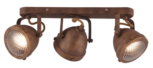 Lampa sufitowa listwa rdzawa 3x40W GU10 FIN