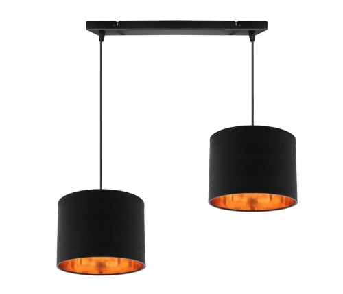 Lampa wisząca czarna 2xE27 CARLLO