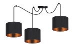 Lampa wisząca czarna CARLLO 3xE27