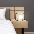 Lampka stołowa czarno-złota 15cm WTORS