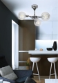 Lampa wisząca bezbarwna z koszyczkiem chrom ORED
