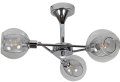 Lampa wisząca bezbarwna z koszyczkiem chrom ORED