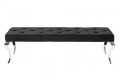 Komfortowa ławka w kolorze czarnym 172 cm, MOSUN