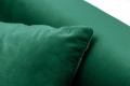 Stylowa sofa w zielonym kolorze z metalowymi nogami 208 cm, BENDETTI