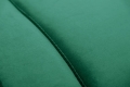 Stylowa sofa w zielonym kolorze z metalowymi nogami 208 cm, BENDETTI