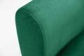 Stylowa sofa w zielonym kolorze z metalowymi nogami 208 cm, BENDETTI