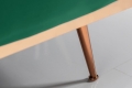 Stylowa sofa w zielonym kolorze z metalowymi nogami 208 cm, BENDETTI