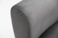 Stylowa sofa w szarym kolorze z metalowymi nogami 208 cm, BENDETTI