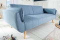 Komfortowa sofa w niebieskim kolorze o szerokości 215 cm, DENVER
