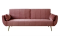 Komfortowa sofa w kolorze brudnego różu o szerokości 215 cm, DENVER