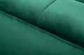 Sofa do salonu w kolorze zielonym z metalowymi nogami, NEBRES
