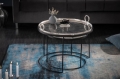 Stoliki zestaw w srebrnym kolorze z metalową ramą, ORIENTANA LOFT