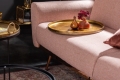 Stoliki zestaw w złotym kolorze z metalową ramą, ORIENTANA LOFT