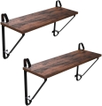Zestaw półek ze stali i płyty wiórowej w czarno-brązowym kolorze, RADS