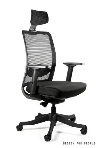 Fotel ergonomiczny z naturalnej skóry z nylonową podstawą, wybór kolorów AGER